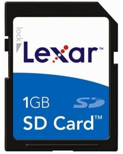 Lexar Media 1 GB Secure Digital Memory Card (SD1GB-231) (Retail Package)