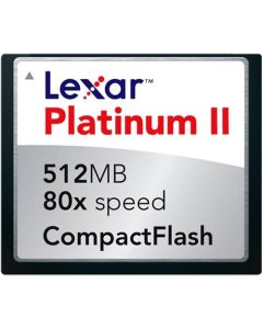 Lexar 512 MB Platinum II 80X CompactFlash Memory Card (CF512-80-664)