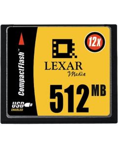 Lexar 512 MB 12X HSS CompactFlash Card (CF512-12-251)