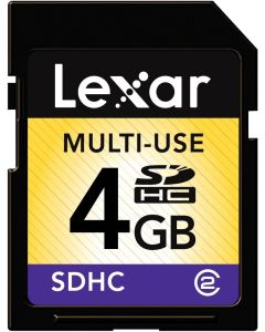 Lexar Professional 4GB Class 4 SDHC Flash Memory Card